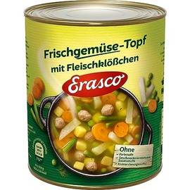 Erasco Fresh Vegetable Pot with Meatballs (1 x 800 g Tub)