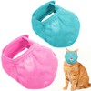2Pcs Breathable Cat Muzzle with Soft Mesh Covered, Cat Muzzle