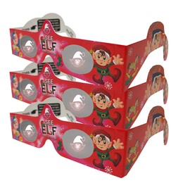 Christmas Glasses - Holiday Eyes - Specs -ELVES - 3 PAIRS - Transform Christmas Lights Into Magical Images