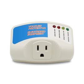 BSEED Surge Protector Home Appliance,Single Outlet Power Voltage Protector,Voltage Brownout Outlet Surge Refrigerator 1440 Watts,Voltage Brownout Plug Outlet, 1875W, 120V, 15A(1 Pack)