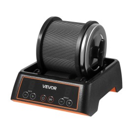 Rock Tumbler Kit 4-Speed 1-9 Day Timer Direct Drive Motor Quiet Operation Rocks Polisher For Rose QuartzDefault: Default