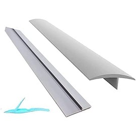 Lengthened Silicone Stove Counter Gap Cover, The Heat Resistant Oven Gap Filler Seals Gaps Between Stovetop and Counter, Easy to Clean, Gray (25inch)