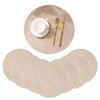 Fachoige 15 Inch Round Placemats for Dining Table Set of