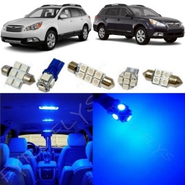 Fyre Flys 14x Blue LED interior lights package kit for 2010-2020 Subaru Outback +Tool SO1B