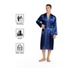 Prohonbec Men's Satin Kimono Robe with 2 Pockets, Men's Bathrobes