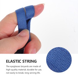 DOITOOL 8 Pcs Children's Glasses Lanyard Glasses Strap for Kids Lanyard for Kids Hat Strap Glasses Chain Eyeglass Holder Hook Toddler Adjustable Elastic Rope Crystal Glasses