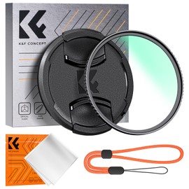 K&F Concept 55mm MC UV Lens Protection Filter with Lens Cap Cleaning Cloth Optical Glass Ultra Slim 18 Multi-Layer Coatings Camera Lens UV Filter (K-Series)