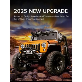 UNI-SHINE 2pcs Projector 7 Inch LED Headlight Hi/Lo Beam Chrome 7’’ Round H6024 LED Headlight Compatible with Jeep Wrangler JK CJ TJ fit for Miata, for Chevy SC2