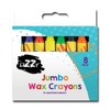 Lizzy Jumbo Wax Crayons | 8 Pack | 10.5cm in