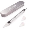 Dual-Ended Nail Rhinestone Picker Dotting Pen with Extra 2 Wax