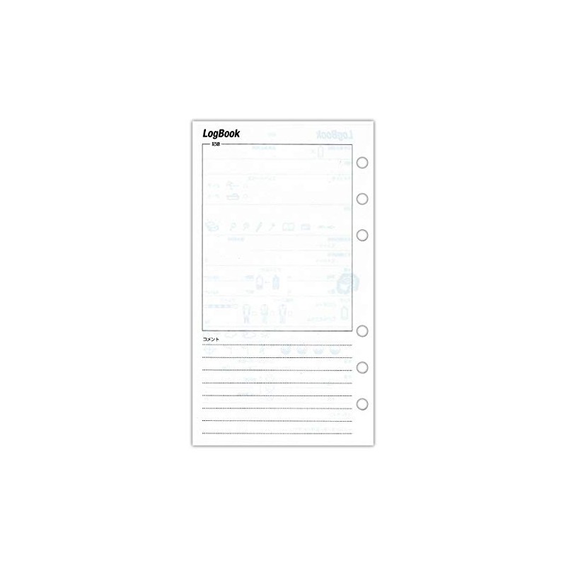 Spare Log Log Book Diving Log Refill 6 Hole Log