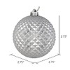 Vickerman 2.75" Silver Durian Glitter Ball Ornament. Includes 12 Ornaments
