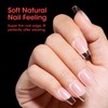Gellen Short Coffin Press on Nails - 504Pcs Clear Acrylic