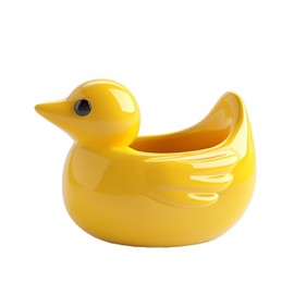 SOCOSY Yellow Chicken Sugar Packet Holder, Ceramic Sugar Bowl, Tea Bag Organizer, Sweetener Packets Storage, Small Condiments Packet Holder Sugar Caddy Dispenser for Restaurant Countertop Coffee Bar