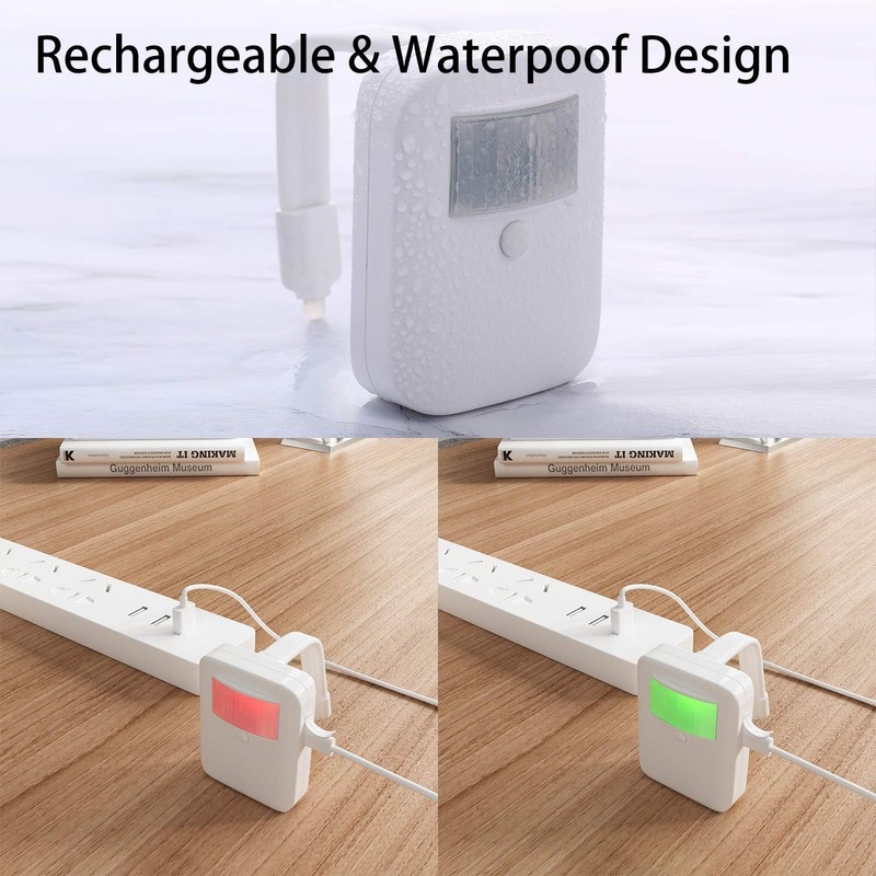 2 Pack Rechargeable Toilet Night Light with Motion Activated Sensor,