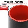 ID 3 Inch(76mm) High Temperature 4-Ply Reinforced Straight Silicone Hose