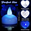 Honoson 24 Pcs Flameless Floating Candles for Centerpiece Waterproof LED