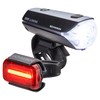 Schwinn LED Bike Lights Set, USB Rechargeable Headlight and Battery-Operated