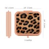 GLINTZ Cheetah Leopard Brown Print Foldable Travel Pocket Mirror Square