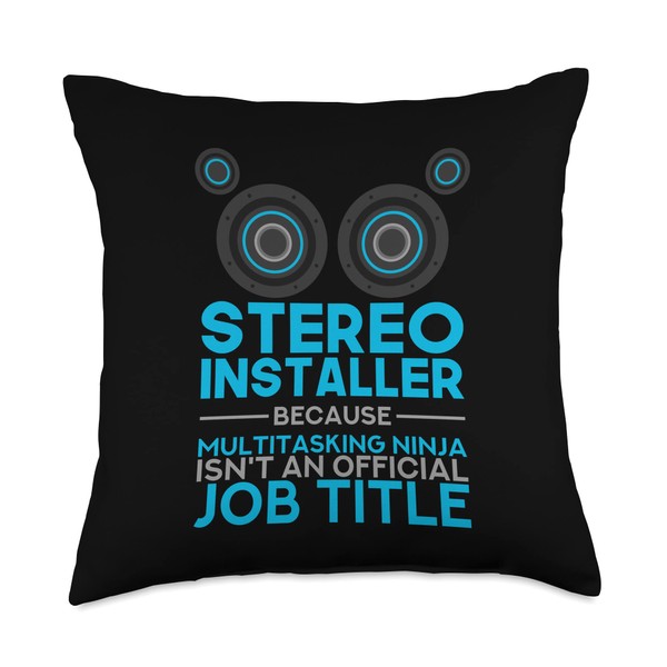 Car Audio Stereo Installer Throw Pillow