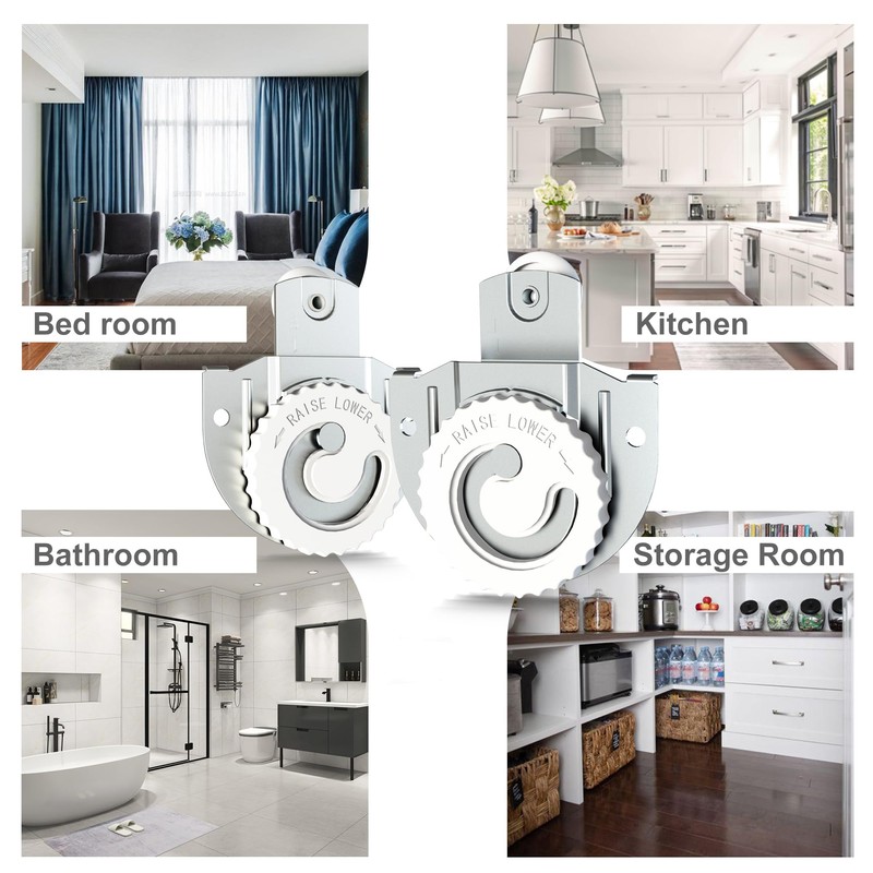 SongYung 8 PCS Closet Door Roller Kit, Sliding Wardrobe Closet