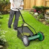 14" Manual Reel Mower w/ 5-Blade 6.6 Gallon Removable Grass