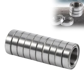 Ball Bearings, Roller Bearings10PCS 6700zz Ball Bearings, Ball Bearings Double Shielded Thin Section Thin Wall 10x15x4mm