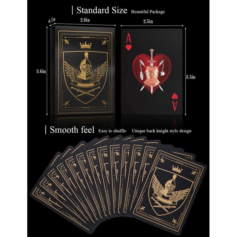 Waterproof Clear Playing Cards，Poker Cards，Deck of Cards with Gift Box，Use