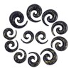 Longbeauty 12 x Acrylic Tapers Expander Spiral Stretcher Piercing Ear