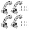 Zorfeter 4 Pack 2 Pairs Kitchen Cabinet Hinges 135 Degree,