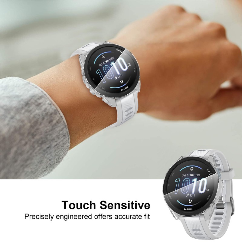 Suoman 3 Pack for Garmin Forerunner 165 Smartwatch Case, 9H