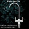 1/4'' Double Holes Sink Faucet Tap Chrome Reverse Osmosis RO
