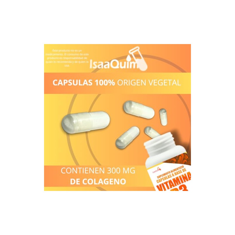 Vitamina D3 400 UI & Colageno UI 120 capsulas de