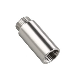 Beduan Shower Head Extension Tube Pipe Fittings, G 1/2 Male to G 1/2 Female BSP threaded Stainless Steel Round Shower Arm Extension Cast Fitting Coupler 80mm Length