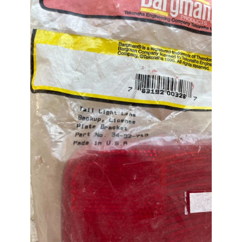 Bargman New Bargman 34-92-713 Tail Light Lens
