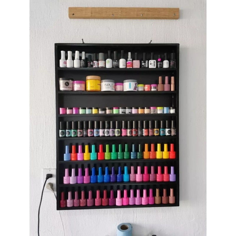 Galeria Shinju Esmaltero Exhibidor Maquillaje Repisa Multiuso Grande C/tapa