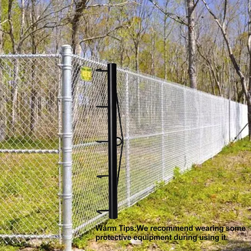 HoLarXuQ Chain Link Fabric Fence Stretcher,5-Thicken Hook Bar,31.5 Inch Woven