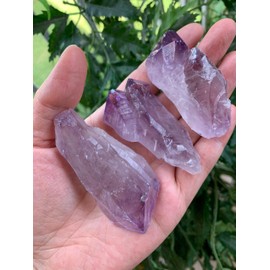 GAF TREASURES Wholesale Amethyst Points, 2-3" Natural Amethyst Points, Raw Amethyst Points Healing Crystals (Amethyst Points, 10 Points)
