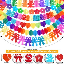 Dncvb Party Decoration Pompoms Pack of 24 Colourful Party Decoration, Garland Colourful Paper Fan Decoration Pompoms for Birthday Wedding Summer Decoration Mexican Festival Fiesta