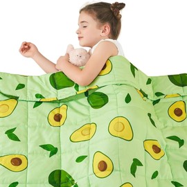 yescool Weighted Blanket 3 Pounds Cooling Weighted Lap Blanket, Pink Heavy Blanket for Sleeping, Washable Weighted Throw Blanket for 20-40lbs, 36"x48"