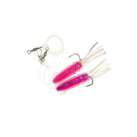 Rock Cod Squid Rigs-15pcs Pink