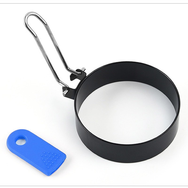 Egg Ring 2-Pack Stainless Steel Egg Rings with Anti-Scald Folding