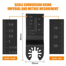 Flintronic 12PCS Oscillating Saw Blades with 2 C-Clip Adapter, Wood/Metal/Plastic Oscillating Multitool Blades, Quick Release Saw Blades, Wood Cutter Blades Universal Oscillating Multi Tools