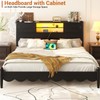 Homieasy Headboard for King Size Bed with Storage, Sturdy Bookcase