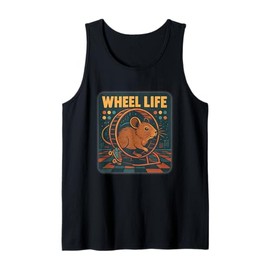Wheel Life Retro Degu Poster Tank Top