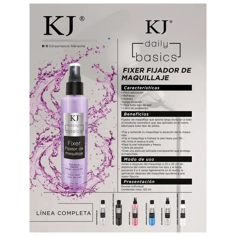Fixer Fijador De Maquillaje Kj Daily Basics