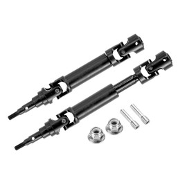 sourcing map 2Pcs 1/10 RC Drive Shaft Rear CVD Drive Shafts Metal Universal Replacement Upgrade Parts for 1/10 RC Cars,115-160mm