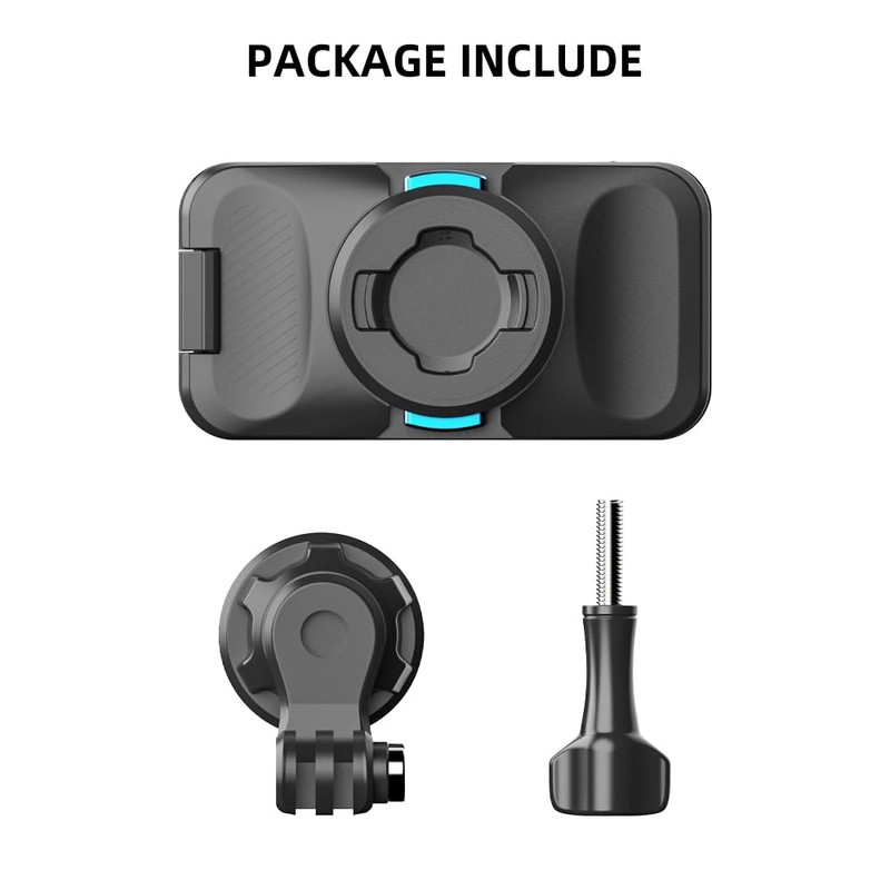 SUREWO Magnetic Quick Release Backpack Clip Mount for Gopro, 360°