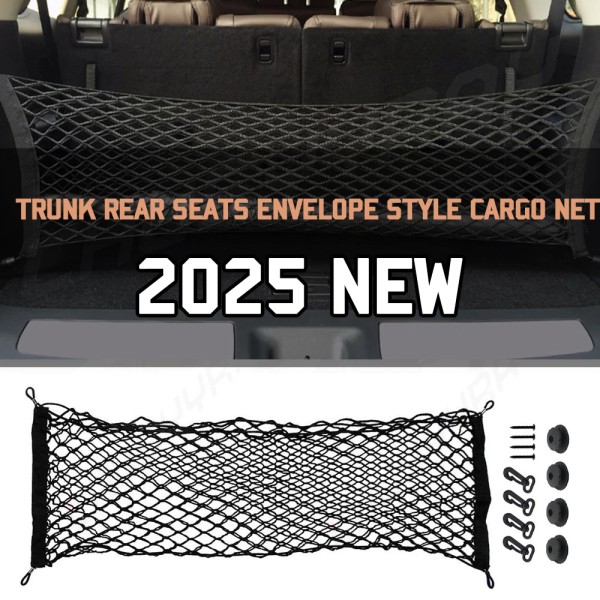 CHUSYYRAY Rear Trunk Envelope Style Mesh Organizer Cargo Net For