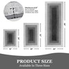 RORA Gray Bathroom Rugs Non Slip Washable 18x24 Absorbent Bath